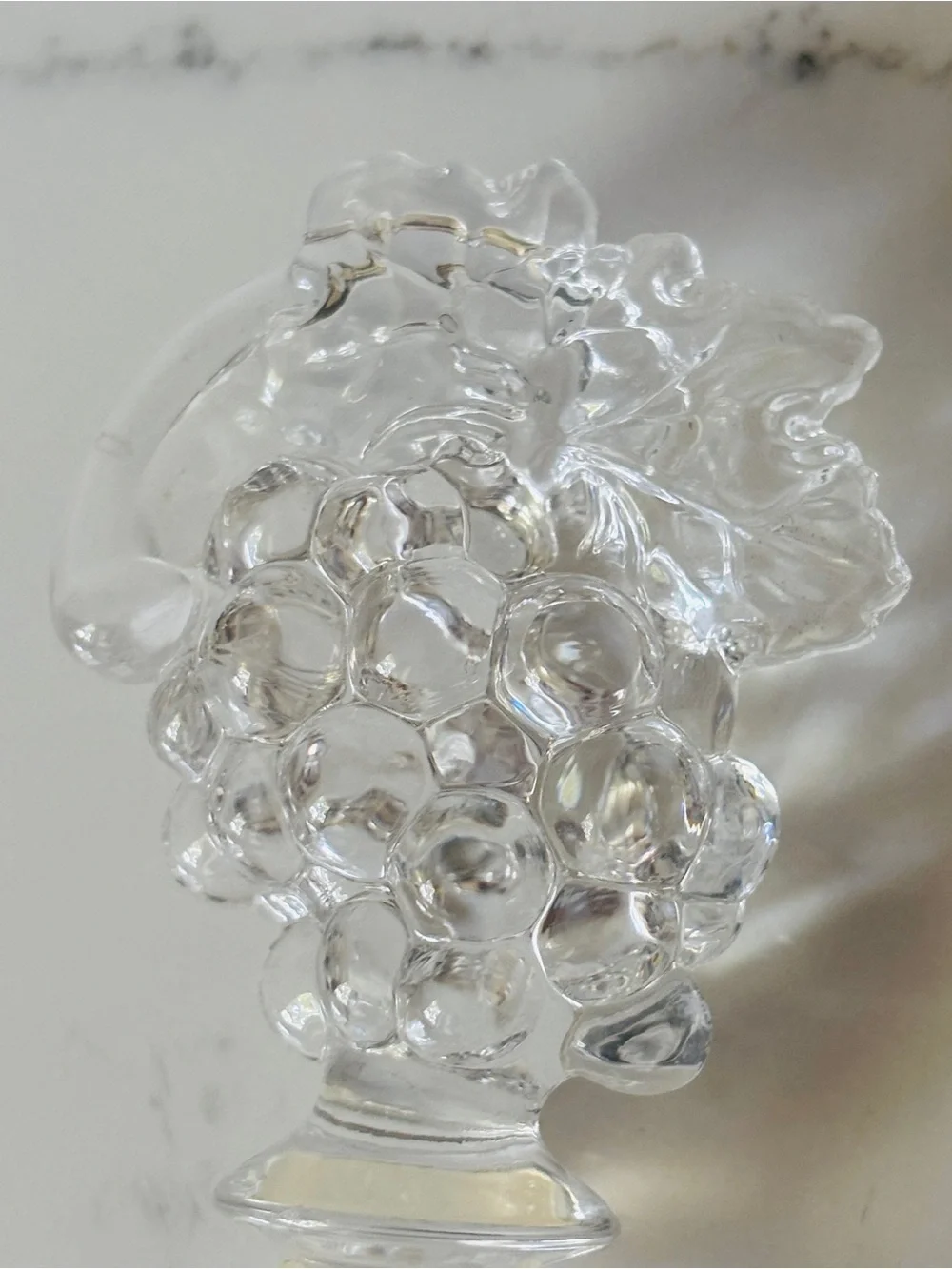 MIKASA Full Lead Crystal Glass Wine Bottle Stopper  Grapes Germany